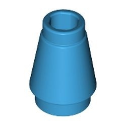 4589b-153 Kegel 1x1x1 blauw, donkerazuur NIEUW *1B085