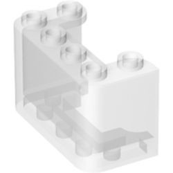 4594-12G Ruit 2x4x2 verticaal transparant gebruikt *1C006 - Img 1