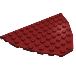 47405-59 Boegplaat 8x12 rood, donker NIEUW *5A011