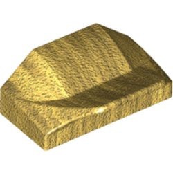 47458-115 Steen 1x1x2/3 Afronding vleugel goud, parel NIEUW *1B186