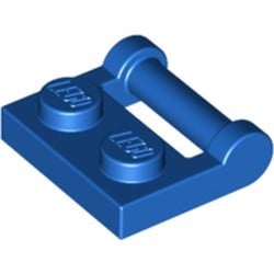 48336-7 Platte plaat 1x2 type 2 GESLOTEN hendel blauw NIEUW *1B294