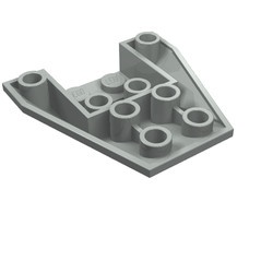 4855-9 Wig OMGEKEERD 4x4 steen 4+2 nopgaten lichtgrijs (klassiek) NIEUW *1G06