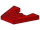 4859-5G Wigplaat 3x4 (L+R toelopend) rood gebruikt *