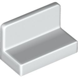 4865b-1 Paneel 1x2x1 (bankje) vlak afgeronde hoeken wit NIEUW *1B018