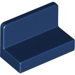 4865b-63 Paneel 1x2x1 (bankje) vlak afgeronde hoeken blauw, donker NIEUW *1B018