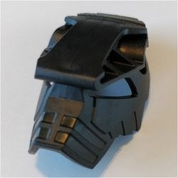 50927-11G Bionicle hoofd, Toa Hordika Whenua zwart gebruikt *