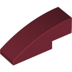 50950-59 Dakpan gebogen 1x3 rood, donker NIEUW *1B097