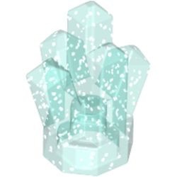 52-162 Kristal glitter transparant, lichtblauw, gl NIEUW *1B051