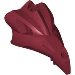53456-59 Drakenkop rood, donker NIEUW *0D000