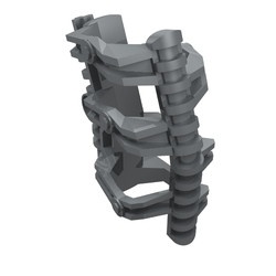 53550-66G Bionicle Zamor houder grijs, lichtparel gebruikt *