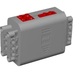 54950c01-86G Batterijbox 4x11x7 met rode switch (PAKKETPOST) grijs, licht (blauwachtig) gebruikt *