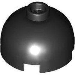 553-11 Steen, 2x2x1 dome TOP zwart NIEUW *1B080