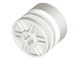 55982-1 Wiel 18x14 wiel met spaken met asgat wit NIEUW *5W000