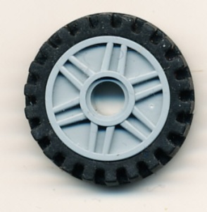 56902c01-86 Wiel 18x8mm Met 6x2 spaken en band 24 mm x 7 mm (61254) grijs, licht (blauwachtig) NIEUW *5W000