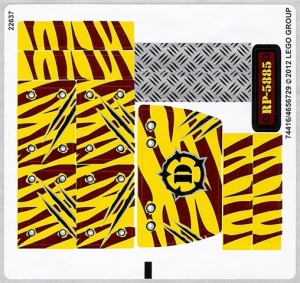 5885stk01 STICKER 5885 Tticetatops Trapper NIEUW *0S0000
