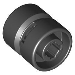 6014b-11G Wiel 11x12mm asgat (velg zonder band) zwart gebruikt *5W000