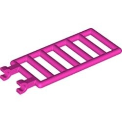 6020-47 7x3 rooster met dubbele clips AAN ÉÉN ZIJDE roze, donker NIEUW *1B250