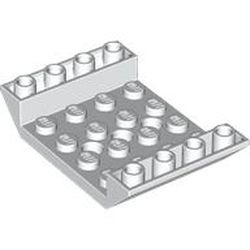60219-1 Omgekeerde dakpan 45 graden 6x4 dubbel 3 gaten wit NIEUW *1L000