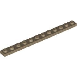 60479-69 Platte plaat 1x12 crème,donker NIEUW *5K000