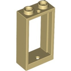 60593-2 Raam 1x2x3- vlak (NIEUWE stijl) ZONDER GLAS crème NIEUW *1B278