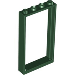 60596-80 Deurpost /raamframe 1x4x6 (2 gaatjes bovenin) groen, donker NIEUW *1L234