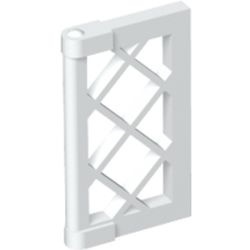 60607-1 Raampaneel 1x2x3 hekwerk dikke hoeken wit NIEUW *1B284