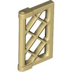 60607-2 Raampaneel 1x2x3 hekwerk dikke hoeken crème NIEUW *1B284