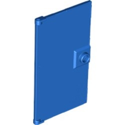60616-7 Deur 1x4x6 met deurknop blauw NIEUW *1B275