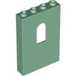 60808-48 Paneel 1x4x6 met raam zonder kanteel groen, zandkleurig NIEUW *