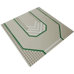 6100px3-9G Wegenplaat 32x32 racing met chevrons lichtgrijs (klassiek) gebruikt *3K000