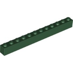 6112-80 Steen 1x12 groen, donker NIEUW *5K0000