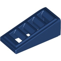 61409-63 Dakpan 18 graden 2x1 met vier sleuven blauw, donker NIEUW *1B194