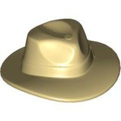 61506-2 Hoed, brede rand 'outback' crème NIEUW *0L0000