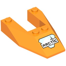 6153apx2-4 Steen, wig 6x4 met uitsnede ARCTIC zonder zijsleuven oranje gebruikt *