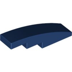 61678-63 Dakpan gebogen 1x4 blauw, donker NIEUW *1B099