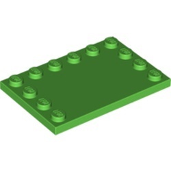 6180-36 Tegel 4x6 met noppen zijkant groen, helder NIEUW *5K0000