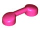 6190-47 Vorm van telefoonhoorn roze, donker NIEUW *0L0000
