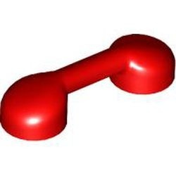6190-5 Vorm van telefoonhoorn rood NIEUW *0L0000