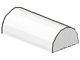 6192-1 Steen 2x4 geheel afgerond wit NIEUW *1B073