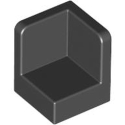 6231-11G Hoekpaneel 1x1x1 zwart gebruikt *