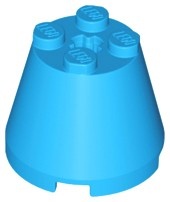 6233-156 Kegel 3x3x2 blauw, middenazuur NIEUW *1L088