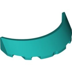62360-39 Autoruit 3x6x1 gebogen turquoise, donker NIEUW *5D0000