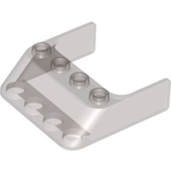 6238-13G Autoruit 3x4x1 1/3 (schuin 45 graden ) (extra lang zijstuk) transparant zwart gebruikt *1C002