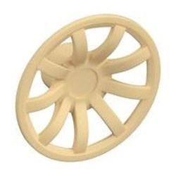 62701-2 Wieldop 9 spaken 24mm crème NIEUW *5W000