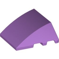 64225-157 Steen, wig 4x3 geen noppen bovenop lavender, midden NIEUW *