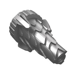 64713-95 Kegel gekarteld, onderdeel van boormachine (PAKKETPOST) zilver, mat NIEUW *1L088