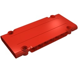 64782-5G Technic, Sierpaneel plat 5x11x1 rood gebruikt *4T087