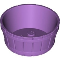64951-157 Vat groot, HALF met asgat in bodem lavender, midden NIEUW *5K000