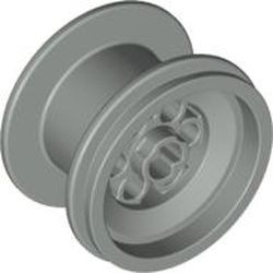 6580-9G Wiel 43.2 breed x28 dikke naaf middengroot zonder ZONDER band lichtgrijs (klassiek) gebruikt *5W000