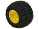 6580c01-3G Wiel 43.2 breedx28 dikke naaf middengroot met band 6579 geel gebruikt *5W000 - Img 2